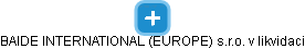 BAIDE INTERNATIONAL (EUROPE) s.r.o. v likvidaci - náhled vizuálního zobrazení vztahů obchodního rejstříku