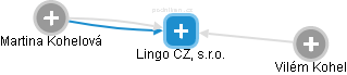 Lingo CZ, s.r.o. - náhled vizuálního zobrazení vztahů obchodního rejstříku