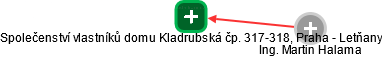 Společenství vlastníků domu Kladrubská čp. 317-318, Praha - Letňany - náhled vizuálního zobrazení vztahů obchodního rejstříku