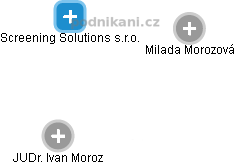 Screening Solutions s.r.o. - náhled vizuálního zobrazení vztahů obchodního rejstříku