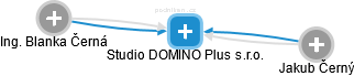 Studio DOMINO Plus s.r.o. - náhled vizuálního zobrazení vztahů obchodního rejstříku