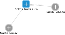 Ripkov Trade s.r.o. - náhled vizuálního zobrazení vztahů obchodního rejstříku