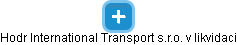 Hodr International Transport s.r.o. v likvidaci - náhled vizuálního zobrazení vztahů obchodního rejstříku