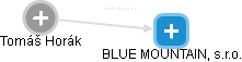 BLUE MOUNTAIN, s.r.o. - náhled vizuálního zobrazení vztahů obchodního rejstříku