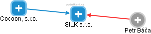 SILK s.r.o. - náhled vizuálního zobrazení vztahů obchodního rejstříku