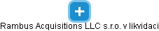 Rambus Acquisitions LLC s.r.o. v likvidaci - náhled vizuálního zobrazení vztahů obchodního rejstříku