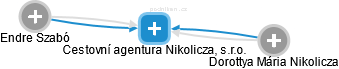 Cestovní agentura Nikolicza, s.r.o. - náhled vizuálního zobrazení vztahů obchodního rejstříku