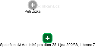 Společenství vlastníků pro dům 28. října 290/38, Liberec 7 - náhled vizuálního zobrazení vztahů obchodního rejstříku