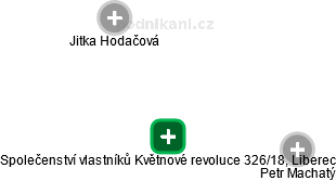 Společenství vlastníků Květnové revoluce 326/18, Liberec - náhled vizuálního zobrazení vztahů obchodního rejstříku