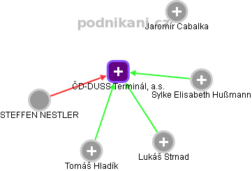 ČD-DUSS Terminál, a.s. - náhled vizuálního zobrazení vztahů obchodního rejstříku
