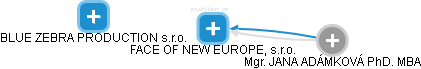 FACE OF NEW EUROPE, s.r.o. - náhled vizuálního zobrazení vztahů obchodního rejstříku