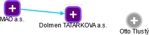 Dolmen TATARKOVA a.s. - náhled vizuálního zobrazení vztahů obchodního rejstříku