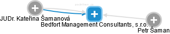 Bedfort Management Consultants, s.r.o. - náhled vizuálního zobrazení vztahů obchodního rejstříku