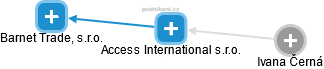 Access International s.r.o. - náhled vizuálního zobrazení vztahů obchodního rejstříku