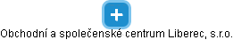 Obchodní a společenské centrum Liberec, s.r.o. - náhled vizuálního zobrazení vztahů obchodního rejstříku