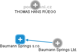 Baumann Springs s.r.o. - náhled vizuálního zobrazení vztahů obchodního rejstříku