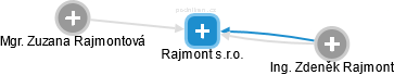 Rajmont s.r.o. - náhled vizuálního zobrazení vztahů obchodního rejstříku
