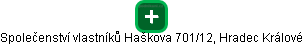 Společenství vlastníků Haškova 701/12, Hradec Králové - náhled vizuálního zobrazení vztahů obchodního rejstříku