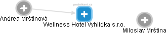 Wellness Hotel Vyhlídka s.r.o. - náhled vizuálního zobrazení vztahů obchodního rejstříku