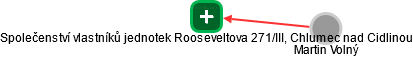 Společenství vlastníků jednotek Rooseveltova 271/III, Chlumec nad Cidlinou - náhled vizuálního zobrazení vztahů obchodního rejstříku