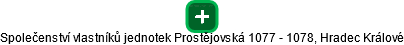 Společenství vlastníků jednotek Prostějovská 1077 - 1078, Hradec Králové - náhled vizuálního zobrazení vztahů obchodního rejstříku