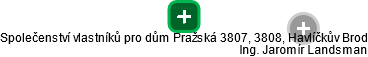 Společenství vlastníků pro dům Pražská 3807, 3808, Havlíčkův Brod - náhled vizuálního zobrazení vztahů obchodního rejstříku