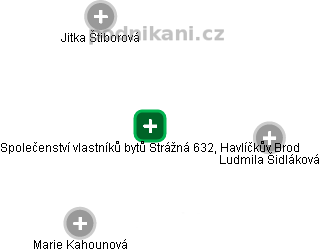Společenství vlastníků bytů Strážná 632, Havlíčkův Brod - náhled vizuálního zobrazení vztahů obchodního rejstříku