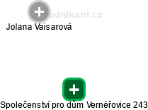 Společenství pro dům Vernéřovice 243 - náhled vizuálního zobrazení vztahů obchodního rejstříku