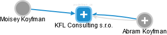 KFL Consulting s.r.o. - náhled vizuálního zobrazení vztahů obchodního rejstříku