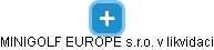 MINIGOLF EUROPE s.r.o. v likvidaci - náhled vizuálního zobrazení vztahů obchodního rejstříku