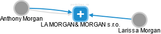 LA MORGAN& MORGAN s.r.o. - náhled vizuálního zobrazení vztahů obchodního rejstříku
