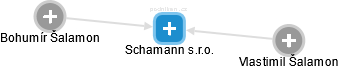 Schamann s.r.o. - náhled vizuálního zobrazení vztahů obchodního rejstříku
