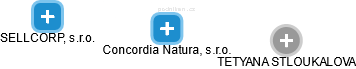 Concordia Natura, s.r.o. - náhled vizuálního zobrazení vztahů obchodního rejstříku