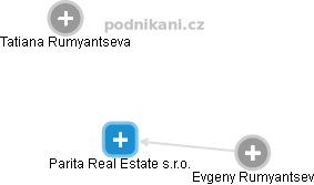 Parita Real Estate s.r.o. - náhled vizuálního zobrazení vztahů obchodního rejstříku