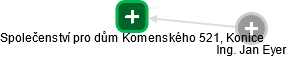 Společenství pro dům Komenského 521, Konice - náhled vizuálního zobrazení vztahů obchodního rejstříku