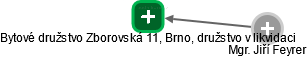 Bytové družstvo Zborovská 11, Brno, družstvo v likvidaci - náhled vizuálního zobrazení vztahů obchodního rejstříku