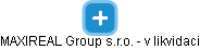 MAXIREAL Group s.r.o. - v likvidaci - náhled vizuálního zobrazení vztahů obchodního rejstříku