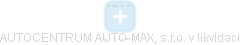 AUTOCENTRUM AUTO-MAX, s.r.o. v likvidaci - náhled vizuálního zobrazení vztahů obchodního rejstříku