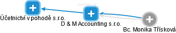 D & M Accounting s.r.o. - náhled vizuálního zobrazení vztahů obchodního rejstříku