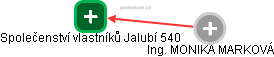 Společenství vlastníků Jalubí 540 - náhled vizuálního zobrazení vztahů obchodního rejstříku