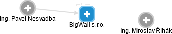 BigWall s.r.o. - náhled vizuálního zobrazení vztahů obchodního rejstříku