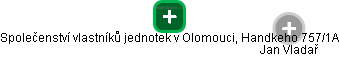 Společenství vlastníků jednotek v Olomouci, Handkeho 757/1A - náhled vizuálního zobrazení vztahů obchodního rejstříku