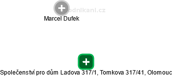 Společenství pro dům Ladova 317/1, Tomkova 317/41, Olomouc - náhled vizuálního zobrazení vztahů obchodního rejstříku