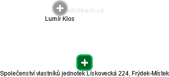 Společenství vlastníků jednotek Lískovecká 224, Frýdek-Místek - náhled vizuálního zobrazení vztahů obchodního rejstříku