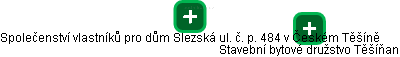 Společenství vlastníků pro dům Slezská ul. č. p. 484 v Českém Těšíně - náhled vizuálního zobrazení vztahů obchodního rejstříku