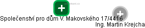 Společenství pro dům V. Makovského 17/4416 - náhled vizuálního zobrazení vztahů obchodního rejstříku
