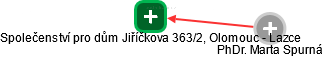 Společenství pro dům Jiříčkova 363/2, Olomouc - Lazce - náhled vizuálního zobrazení vztahů obchodního rejstříku
