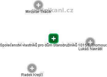 Společenství vlastníků pro dům Starodružiníků 1015/1, Olomouc - náhled vizuálního zobrazení vztahů obchodního rejstříku