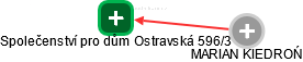 Společenství pro dům Ostravská 596/3 - náhled vizuálního zobrazení vztahů obchodního rejstříku