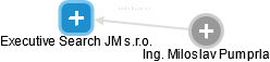 Executive Search JM s.r.o. - náhled vizuálního zobrazení vztahů obchodního rejstříku